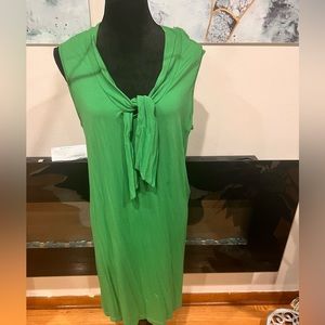 Green sleeveless summer dress… size large